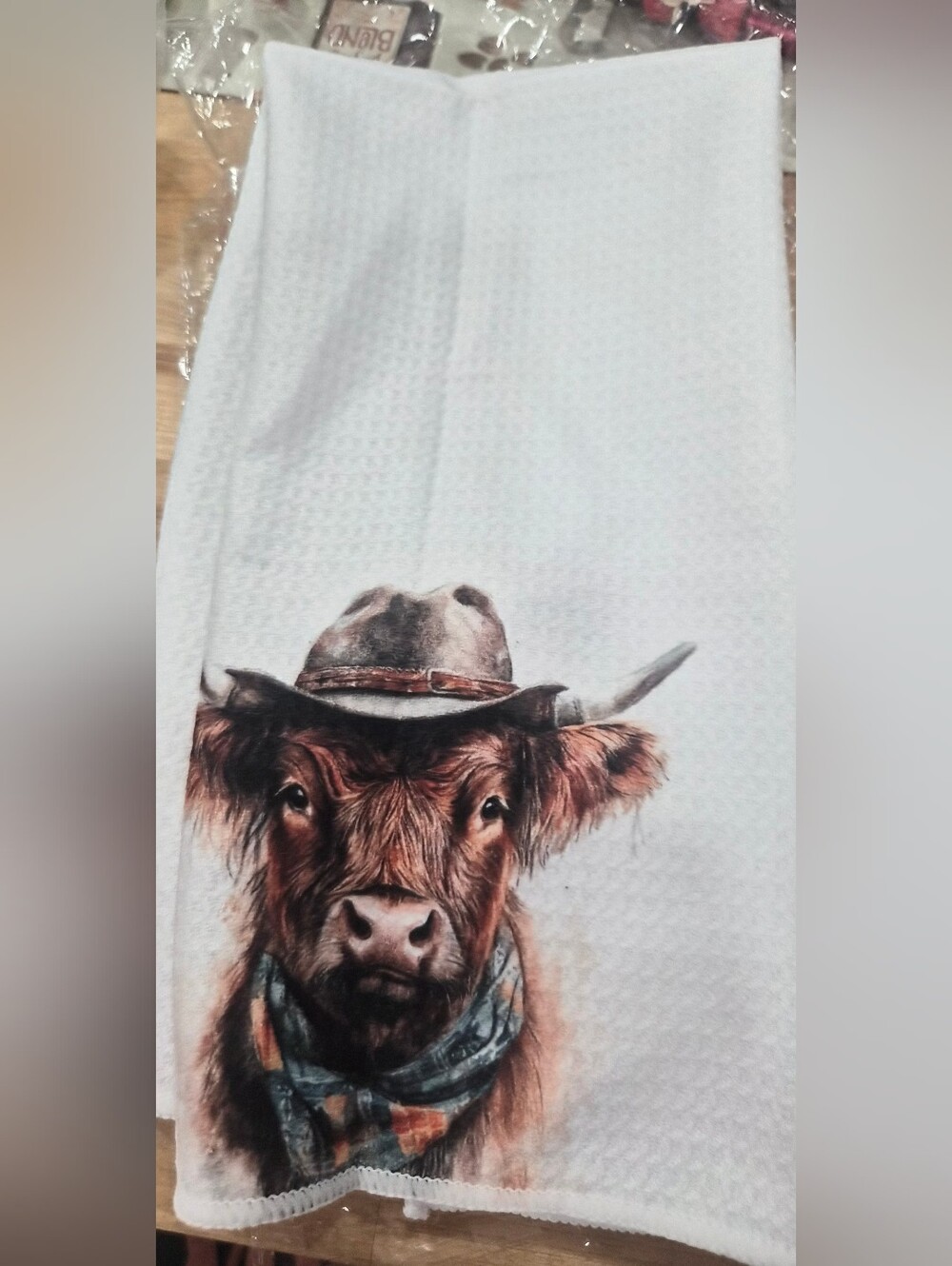 Highland Cow Dish Towel